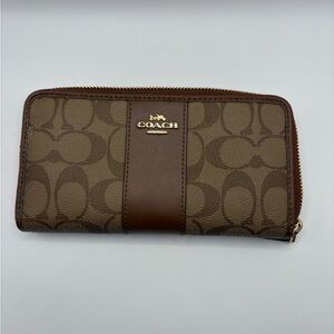Coach Signature Brown Wallet